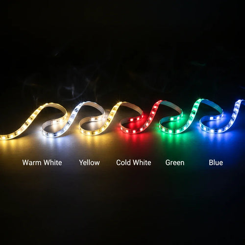 Ruban DEL RGB Multicolore - démonstration des couleurs